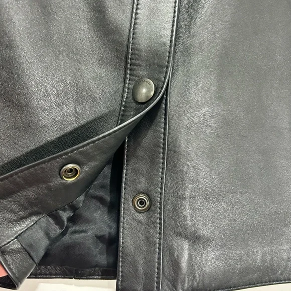 Coach New Leather Button-up Mini Skirt in Women's Size 0 - Picture 6 of 11